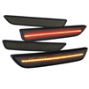 2010 - 2012 Ford Mustang LED Front + Rear Side Marker Lights - Smoke
