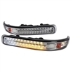 2001 - 2002 Chevy Silverado 3500 LED Bumper Lights - Chrome