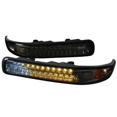 2001 - 2002 Chevy Silverado 3500 LED Bumper Lights - Smoke