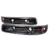 2001 - 2002 Chevy Silverado 3500 Bumper Lights - Black