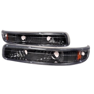 2001 - 2002 Chevy Silverado 3500 Bumper Lights - Black