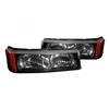 2003 - 2007 Chevy Silverado 3500 Bumper Lights - Black