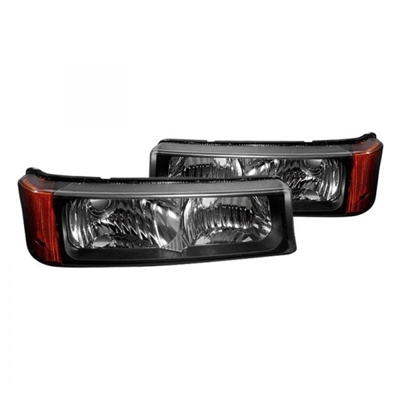2003 - 2007 Chevy Silverado 3500 Bumper Lights - Black