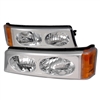 2003 - 2007 Chevy Silverado 3500 Bumper Lights - Chrome