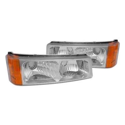 2003 - 2007 Chevy Silverado 3500 Bumper Lights - Chrome