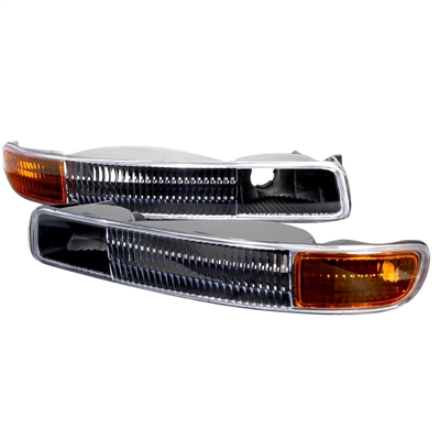 2001 - 2007 GMC Sierra 3500 Bumper Lights - Black