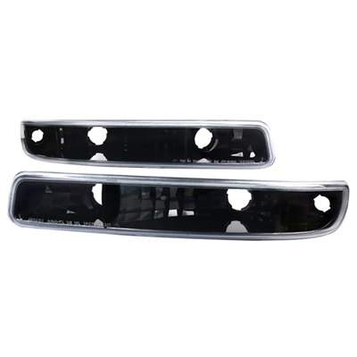 2001 - 2007 GMC Sierra 3500 Bumper Lights - Gloss Black