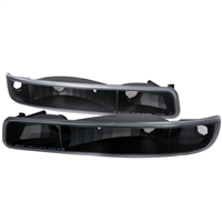 2001 - 2007 GMC Sierra 3500 Bumper Lights - Black