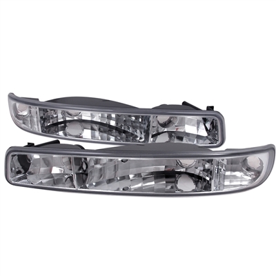 2001 - 2007 GMC Sierra 3500 Bumper Lights - Chrome