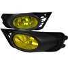 2009 - 2011 Honda Civic 4Dr OEM Style Fog Lights W/Switch - Yellow