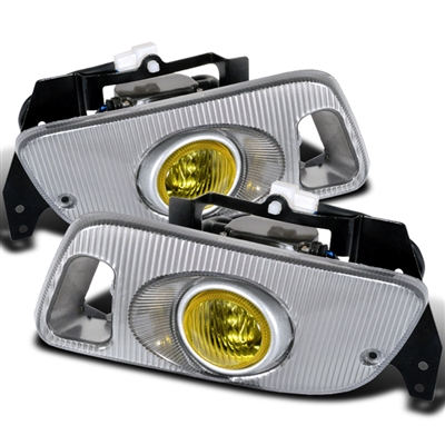 1992 - 1995 Honda Civic 2Dr / HB OEM Style Fog Lights W/Switch - Yellow