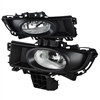 2007 - 2008 Mazda3 4Dr OEM V2 Style Fog Lights W/Switch - Chrome