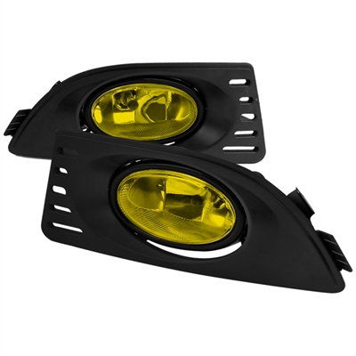 2005 - 2006 Acura RSX OEM Style Fog Lights W/Switch - Yellow
