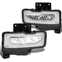 2017 - 2019 GMC Sierra 1500 LED Fog Lights - Chrome