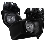 2011 - 2016 Ford F-350 XLT OEM Style Fog Lights W/Switch - Black/Smoke