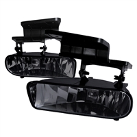2001 - 2002 Chevy Silverado 3500 OEM Style Fog Lights W/Switch - Smoke