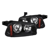 2006 - 2010 Dodge Charger Euro Style Headlights + Corner Lights - Black