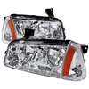 2006 - 2010 Dodge Charger Euro Style Headlights + Corner Lights - Chrome