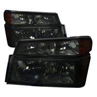 2004 - 2012 GMC Canyon Euro Style Headlights + Bumper Lights - Smoke