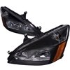 2003 - 2007 Honda Accord Crystal Headlights - Black