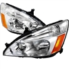 2003 - 2007 Honda Accord Euro Style Headlights - Chrome