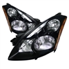 2010 - 2012 Nissan Altima 4Dr Crystal Headlights - Black