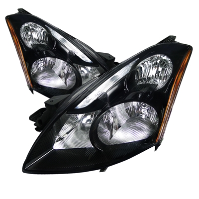 2010 - 2012 Nissan Altima 4Dr Crystal Headlights - Black