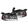 2006 - 2010 Dodge Charger 1PC Euro Style DRL Headlights - Smoke