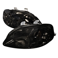 1999 - 2000 Honda Civic Crystal Headlights - Smoke