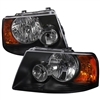 2003 - 2006 Ford Expedition Euro Style Headlights - Black