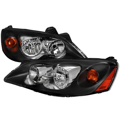 2005 - 2010 Pontiac G6 2Dr / 4Dr Euro Style Headlights - Black