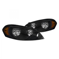 2006 - 2013 Chevy Impala Crystal Headlights - Black