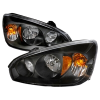 2004 - 2007 Chevy Malibu Crystal Headlights - Black