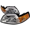 1999 - 2004 Ford Mustang Crystal Headlights - Chrome