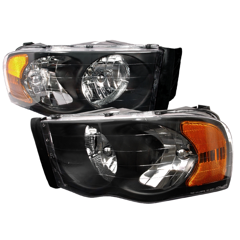 Black Fits 2009-2018 Dodge Ram 1500 2010-2019 Ram 2500 3500 Headlights  Lamps