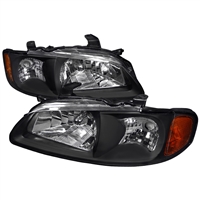 2000 - 2003 Nissan Sentra Crystal Headlights - Black