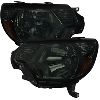 2012 - 2015 Toyota Tacoma Crystal Headlights - Smoke