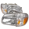 1995 - 2001 Ford Explorer Crystal Headlights + Corner Lights - Chrome