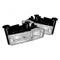 1988 - 1998 Chevy C/K Series Euro Style Headlights - Chrome