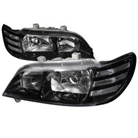 1996 - 1999 Acura CL Euro Style Headlights - Black