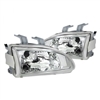 1992 - 1995 Honda Civic Crystal Headlights - Chrome