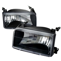 1992 - 1996 Ford F-150 Euro Style Headlights - Black