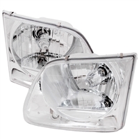 1997 - 2003 Ford F-150 Crystal Headlights - Chrome