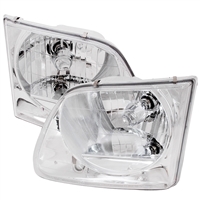 1997 - 2002 Ford Expedition Crystal Headlights - Chrome