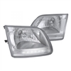 1997 - 2003 Ford F-150 Euro Style DRL Headlights - Chrome