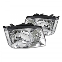 1999 - 2005 Volkswagen Jetta Euro Style Headlights - Chrome