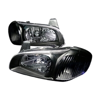 2000 - 2003 Nissan Maxima Crystal Headlights - Black