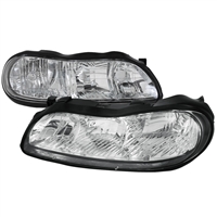 1997 - 2003 Chevy Malibu Euro Style Headlights - Chrome