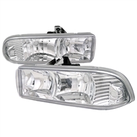 1998 - 2004 Chevy S-10 Euro Style Headlights - Chrome