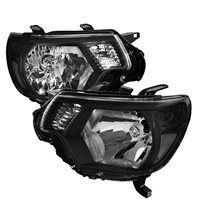 2012 - 2015 Toyota Tacoma OEM Style Headlights  - Black